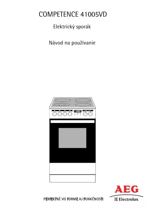 Mode d'emploi AEG-ELECTROLUX 41005VD-MN