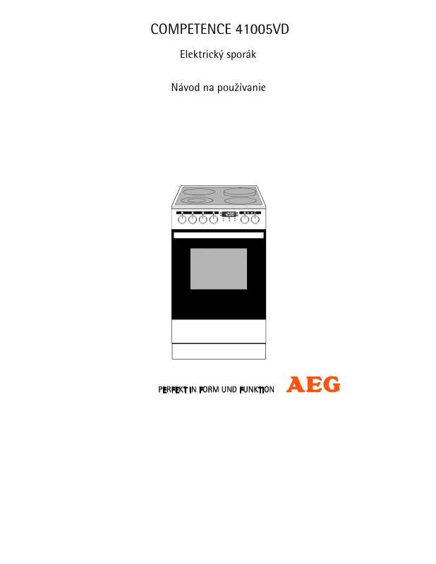 Mode d'emploi AEG-ELECTROLUX COMP41005VD-MN