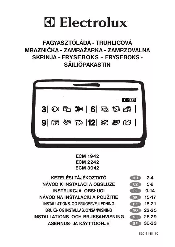 Mode d'emploi AEG-ELECTROLUX ECM2242