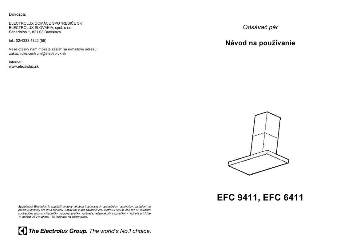 Mode d'emploi AEG-ELECTROLUX EFC6411X