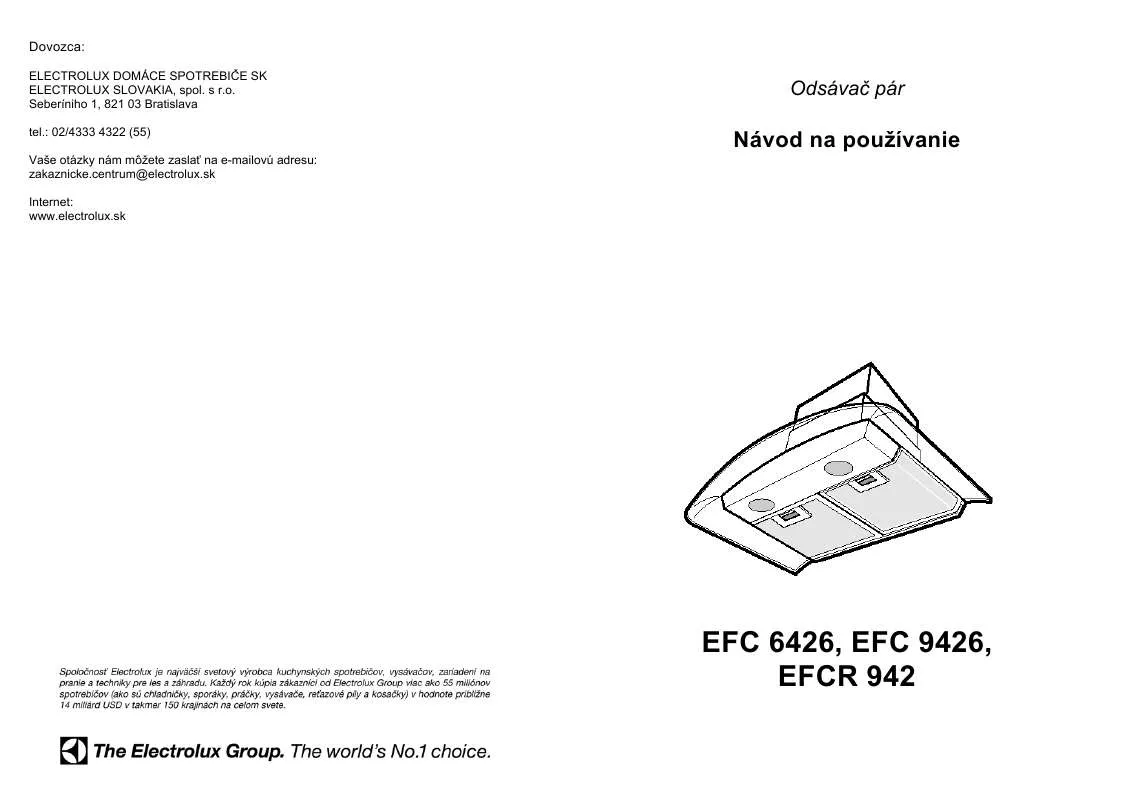 Mode d'emploi AEG-ELECTROLUX EFC6426X/S