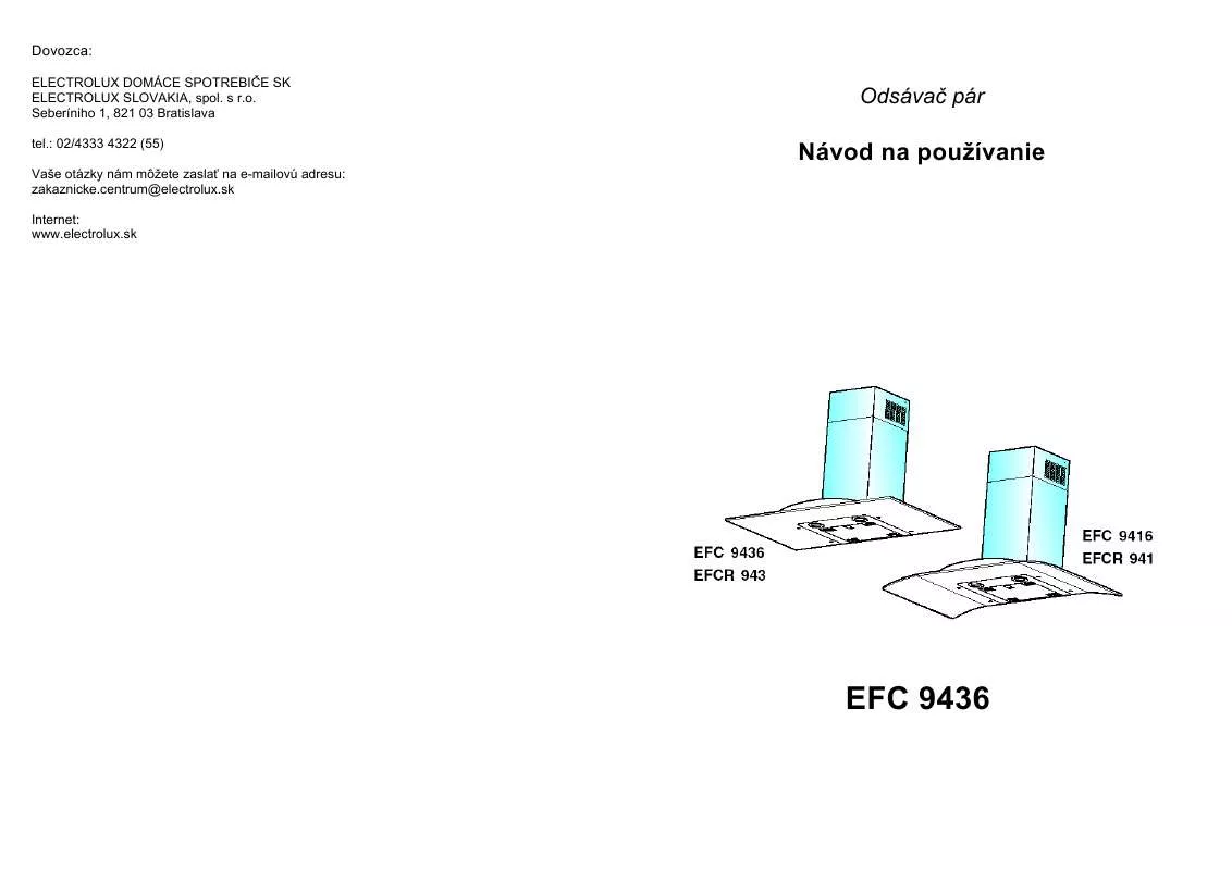 Mode d'emploi AEG-ELECTROLUX EFC9436X/S