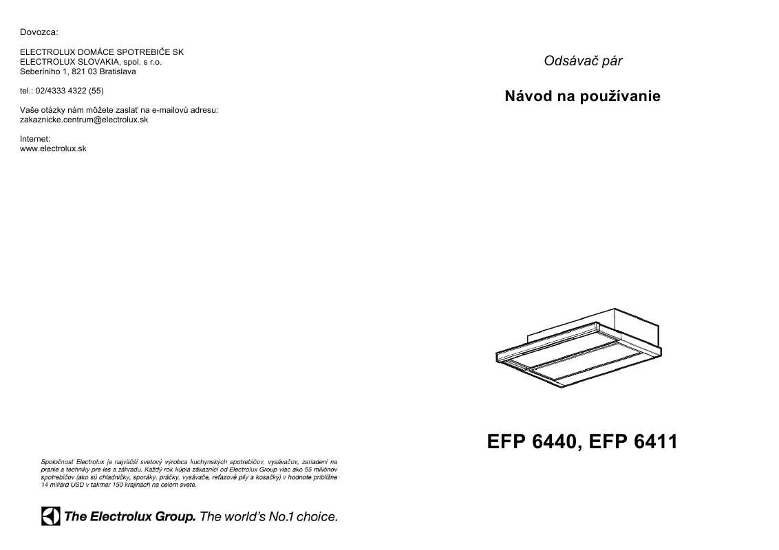 Mode d'emploi AEG-ELECTROLUX EFP6411X