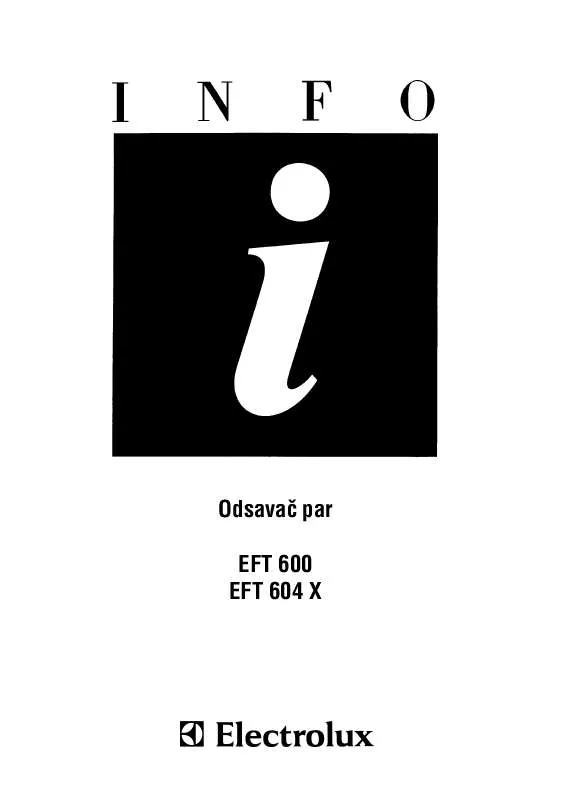 Mode d'emploi AEG-ELECTROLUX EFT600K/2