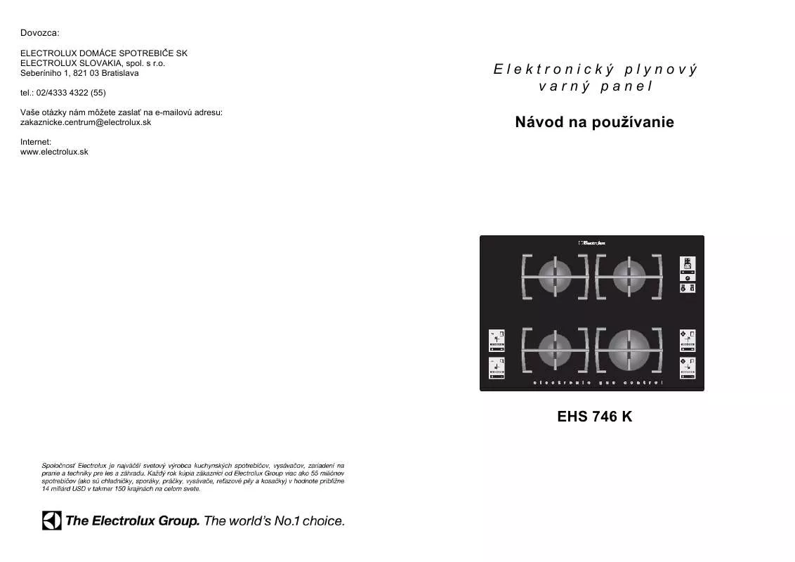 Mode d'emploi AEG-ELECTROLUX EHS746K