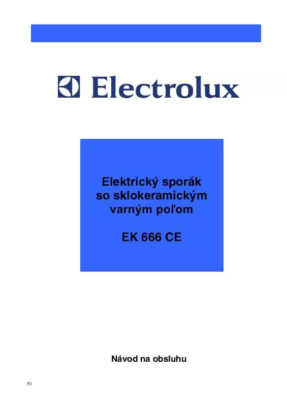 Mode d'emploi AEG-ELECTROLUX EK666CE