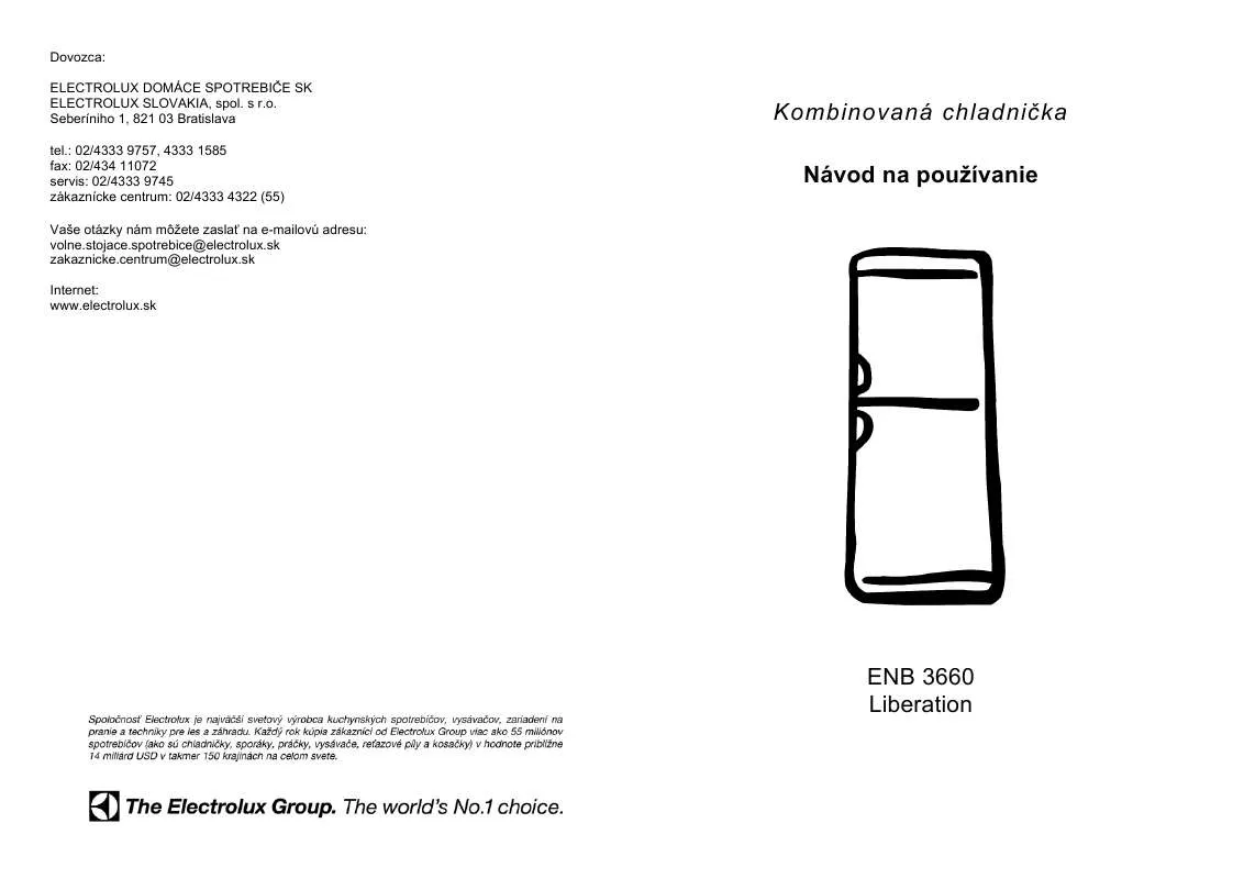 Mode d'emploi AEG-ELECTROLUX ENB3660S