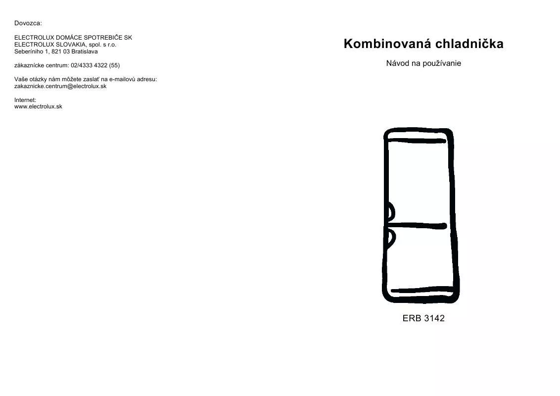 Mode d'emploi AEG-ELECTROLUX ERB3142