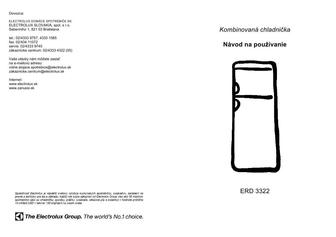 Mode d'emploi AEG-ELECTROLUX ERD3322