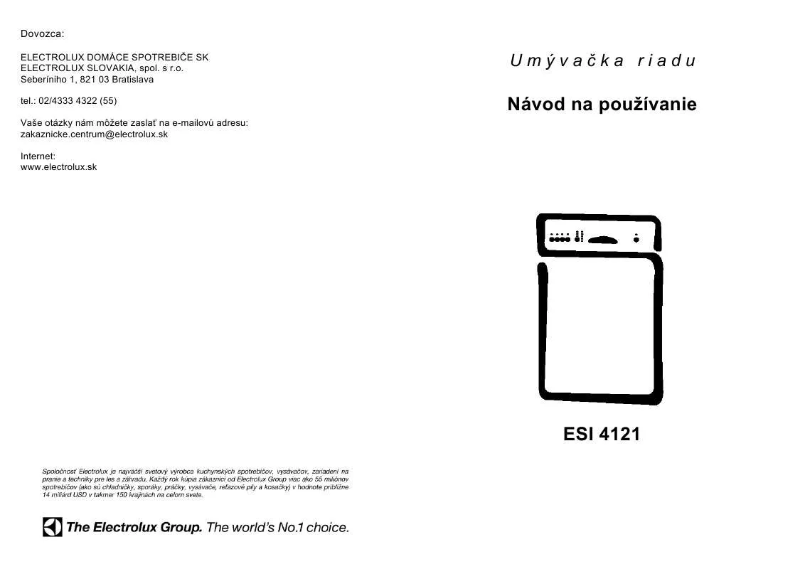 Mode d'emploi AEG-ELECTROLUX ESI4121K