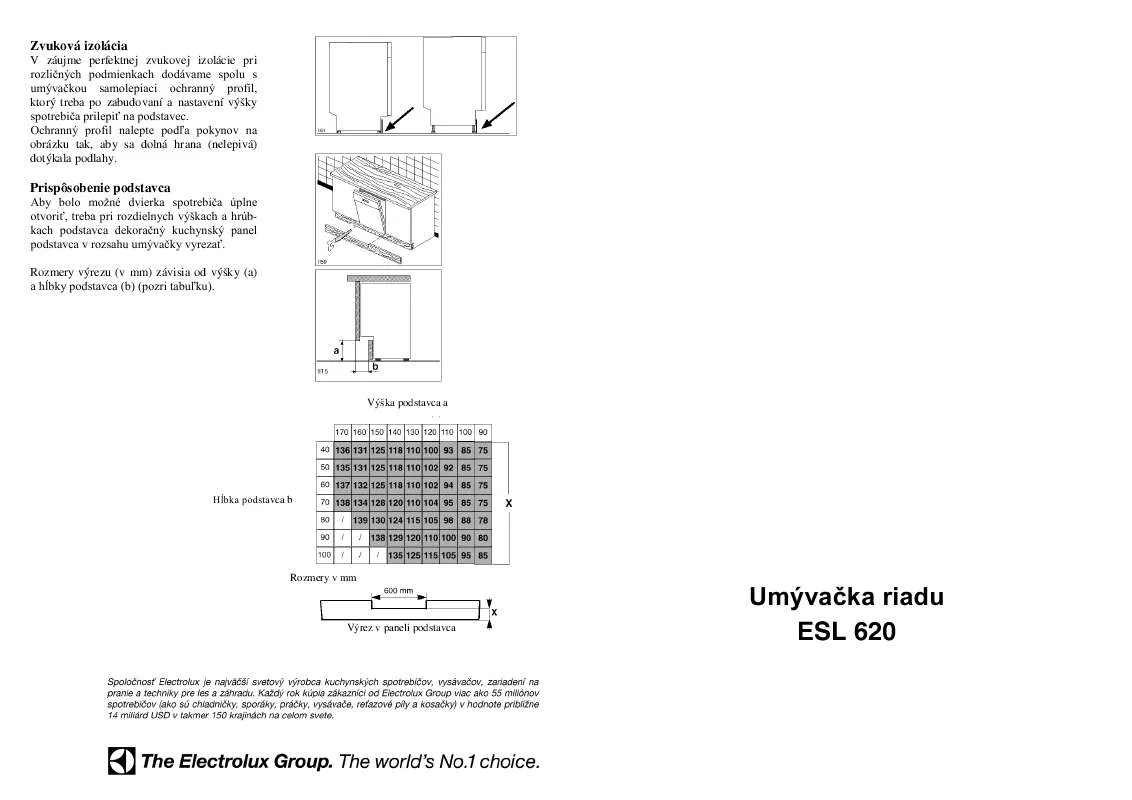 Mode d'emploi AEG-ELECTROLUX ESL620