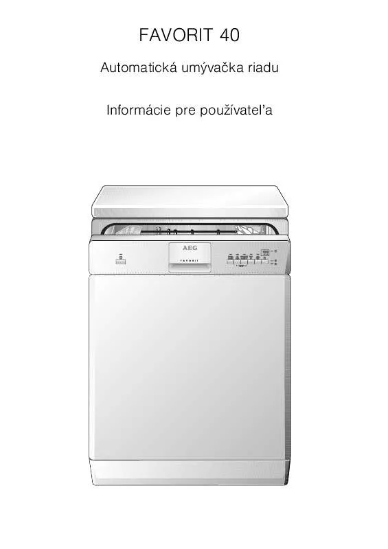 Mode d'emploi AEG-ELECTROLUX FAV40W