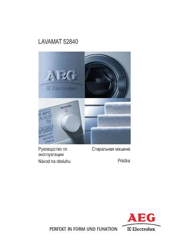 Mode d'emploi AEG-ELECTROLUX L52840