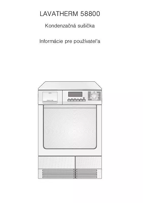 Mode d'emploi AEG-ELECTROLUX LTH58800