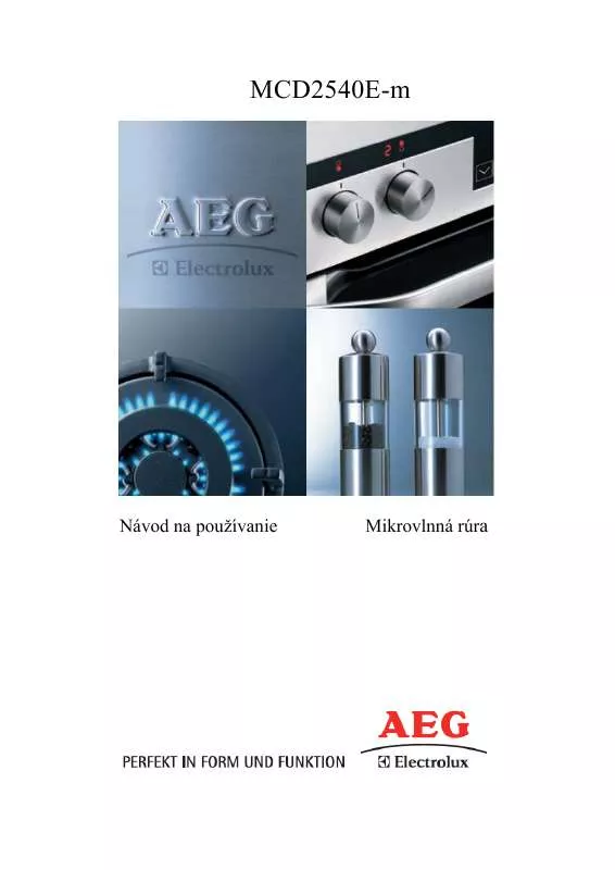 Mode d'emploi AEG-ELECTROLUX MCD2540E-M