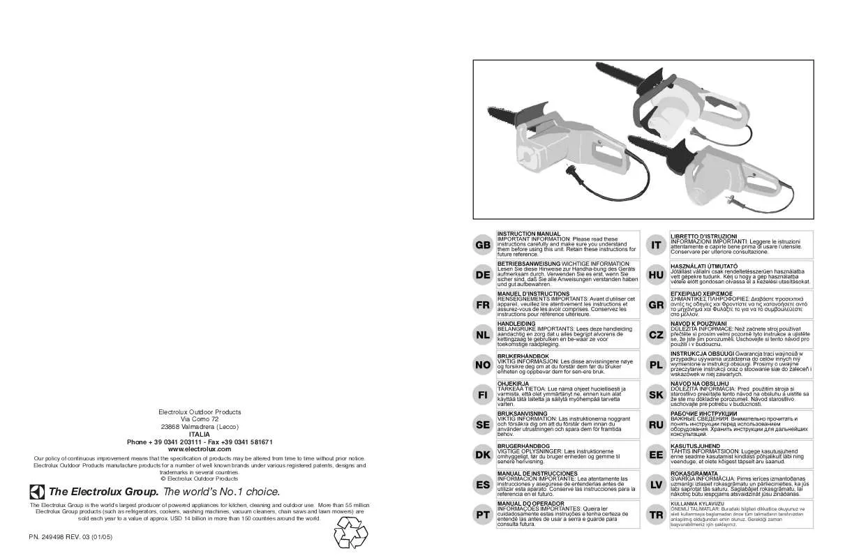 Mode d'emploi AEG-ELECTROLUX POULANES535SCHUKO