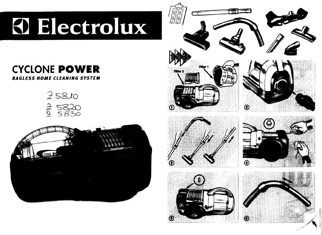 Mode d'emploi AEG-ELECTROLUX TWISTER Z5835