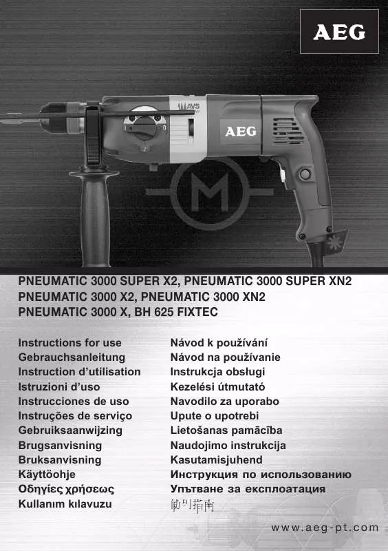 Mode d'emploi AEG PNEUMATIC 3000 XN2