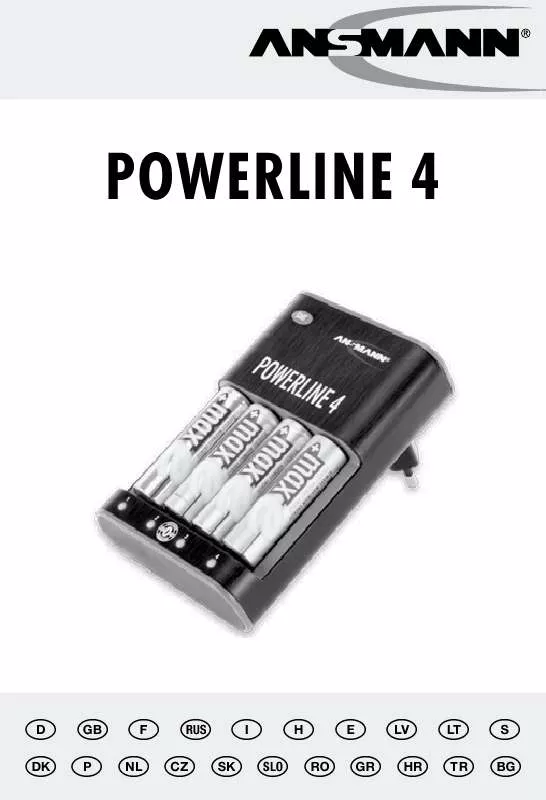 Mode d'emploi ANSMANN POWERLINE 4