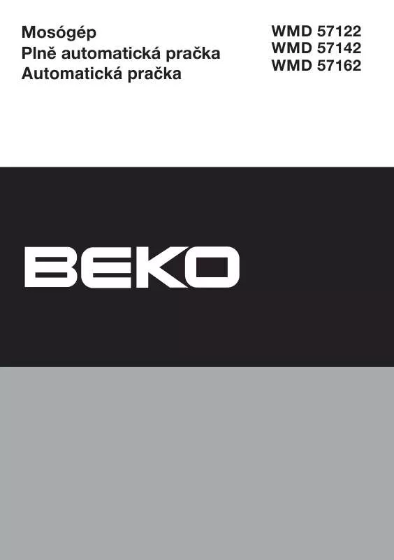 Mode d'emploi BEKO WMD 57162