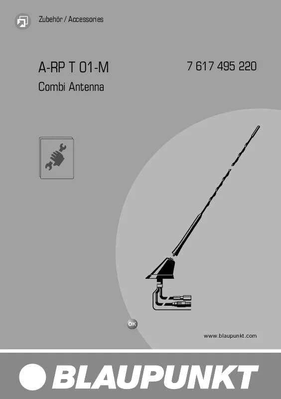 Mode d'emploi BLAUPUNKT A-RP T 01-M