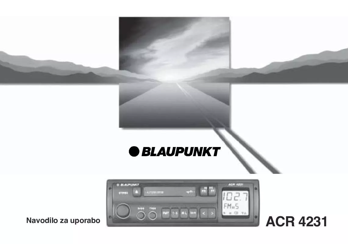 Mode d'emploi BLAUPUNKT ACR 4231 QO