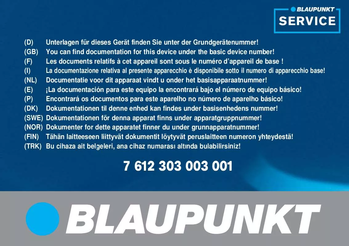 Mode d'emploi BLAUPUNKT AMSTERDAM NAV35E RB CSHL