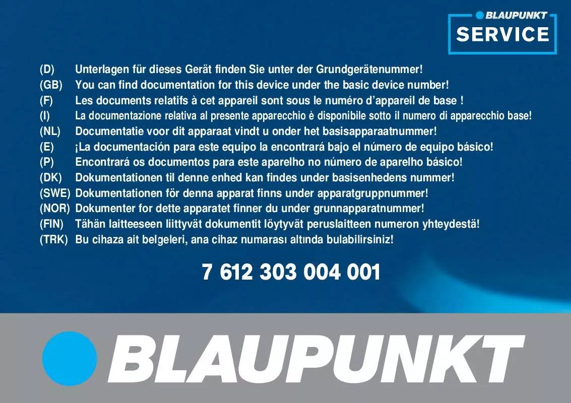 Mode d'emploi BLAUPUNKT AMSTERDAM NAV35E RR ALP