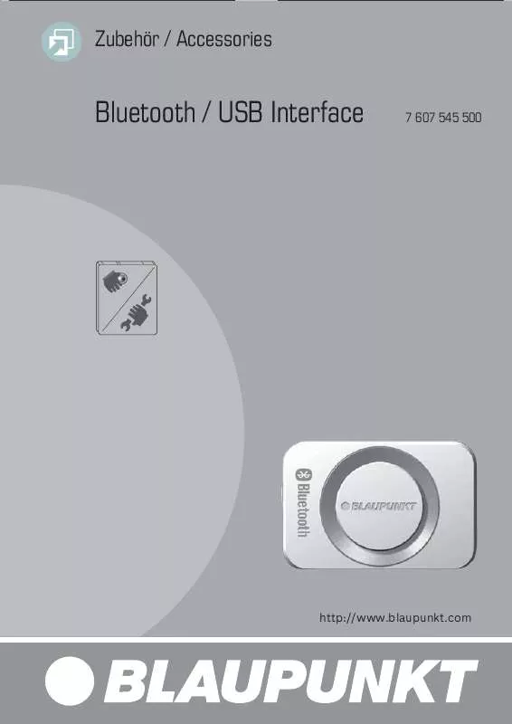 Mode d'emploi BLAUPUNKT IF BLUETOOTH/USB