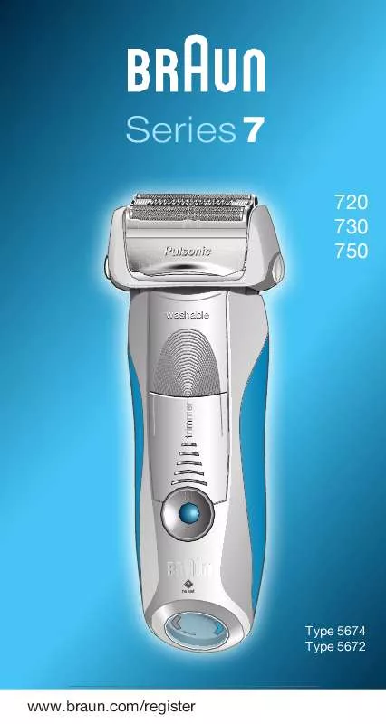 Mode d'emploi BRAUN 720