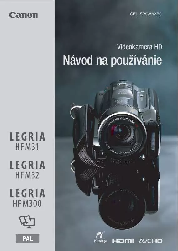 Mode d'emploi CANON LEGRIA HF M32