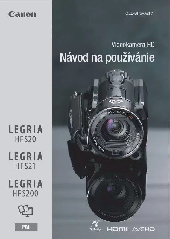 Mode d'emploi CANON LEGRIA HF S20