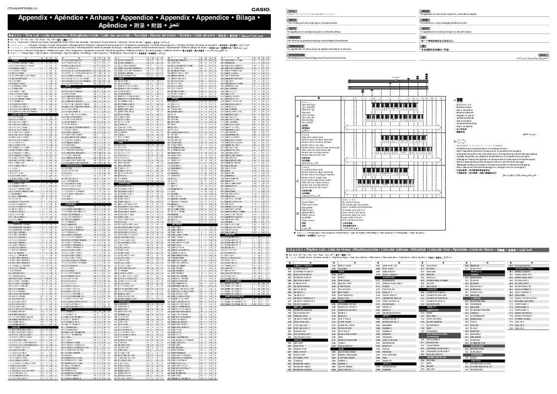 Mode d'emploi CASIO LK-270