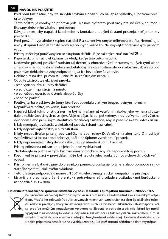 Mode d'emploi DELONGHI BG 41