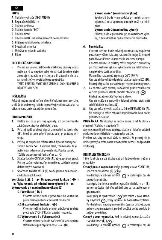 Mode d'emploi DELONGHI TCH 7091ER