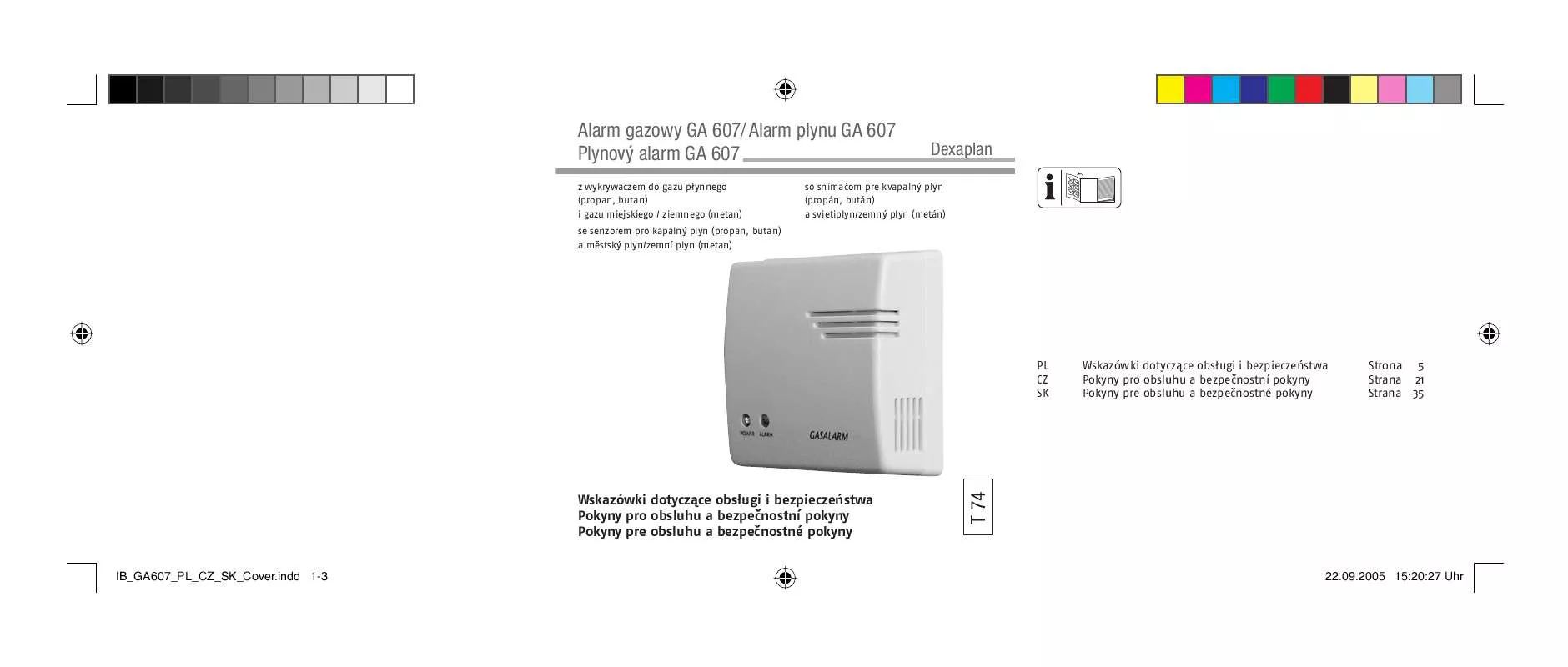 Mode d'emploi DEXAPLAN GA 607