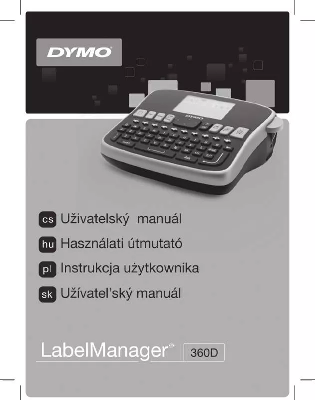 Mode d'emploi DYMO LABELMANAGER 360D