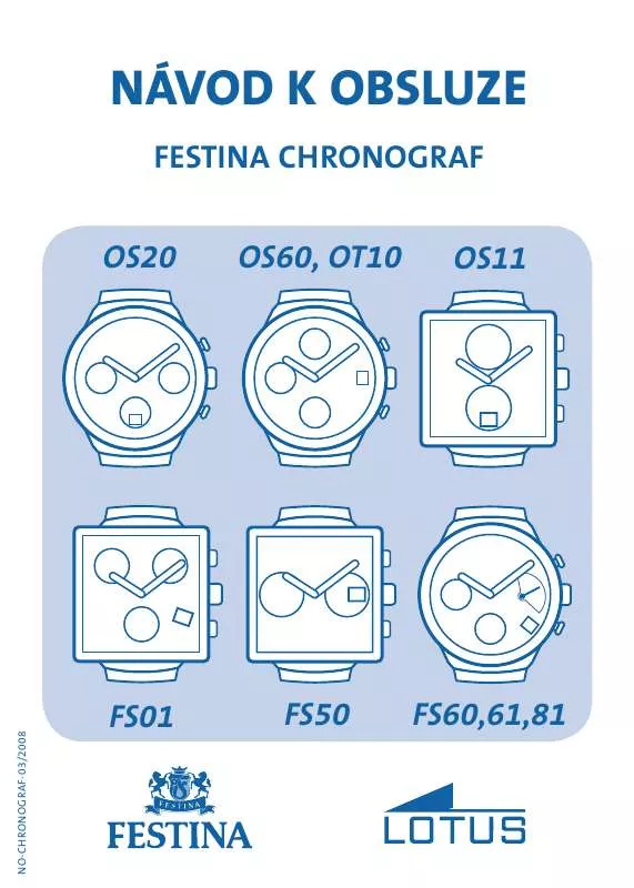 Mode d'emploi FESTINA FS61