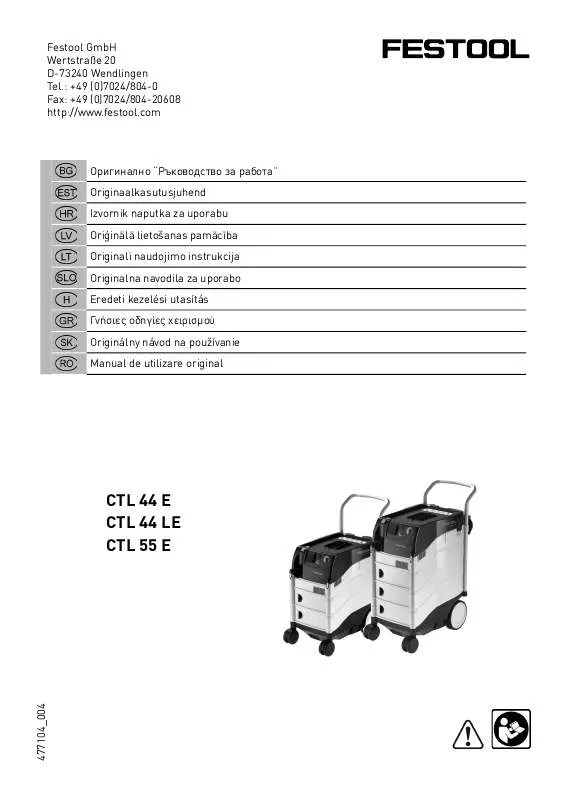 Mode d'emploi FESTOOL CTL44E