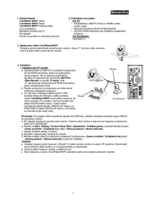 Mode d'emploi GENIUS TWINWHEEL 900FF