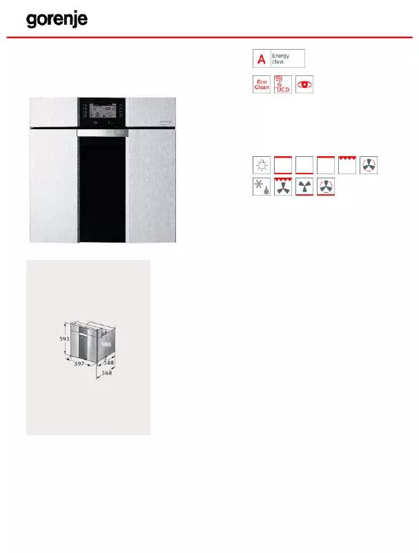 Mode d'emploi GORENJE B2000P2