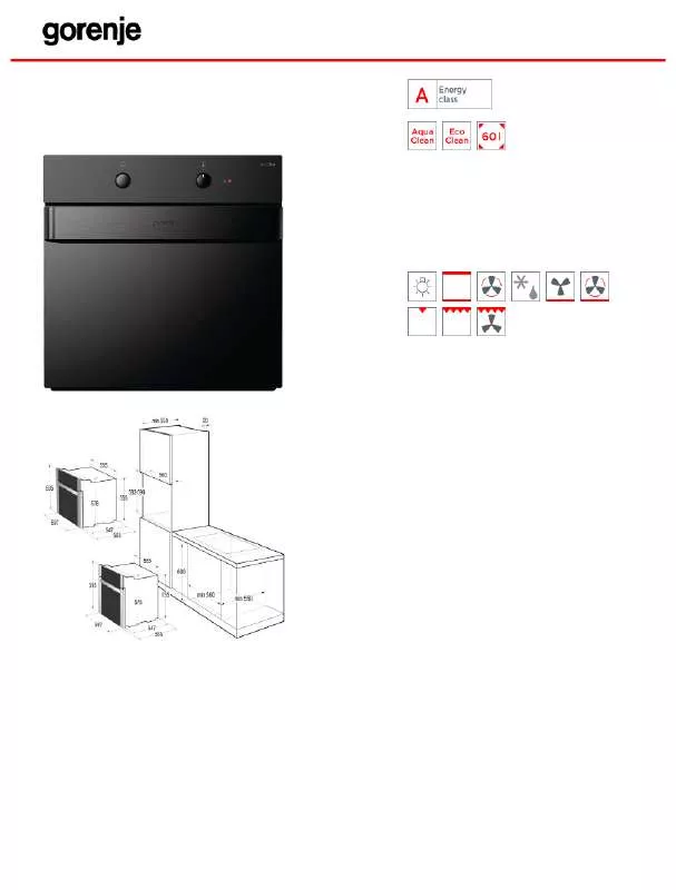 Mode d'emploi GORENJE BO71ORAB