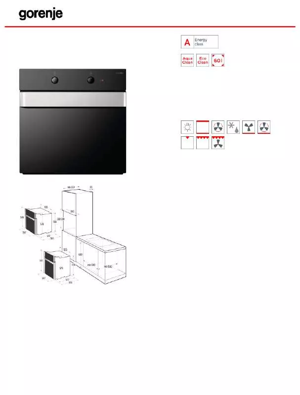 Mode d'emploi GORENJE BO71ORAX