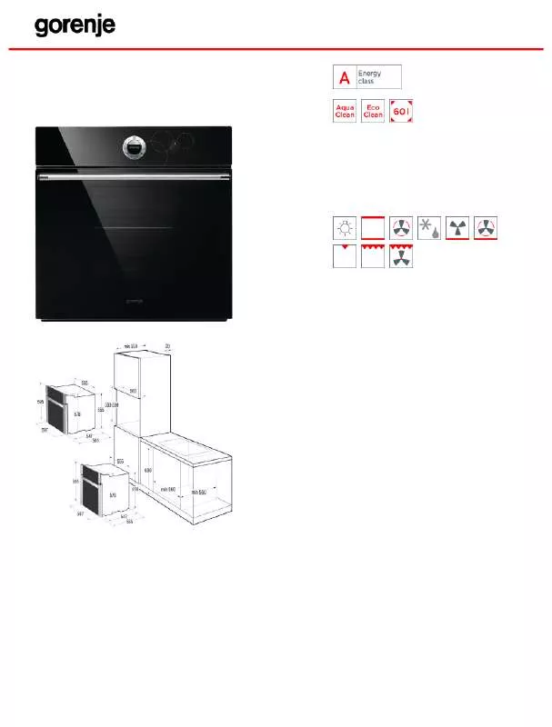 Mode d'emploi GORENJE BO71SYB