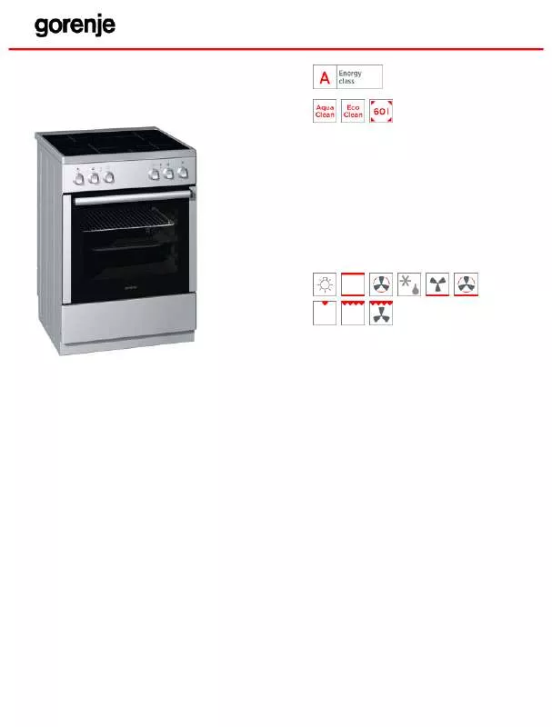 Mode d'emploi GORENJE EC67121AX