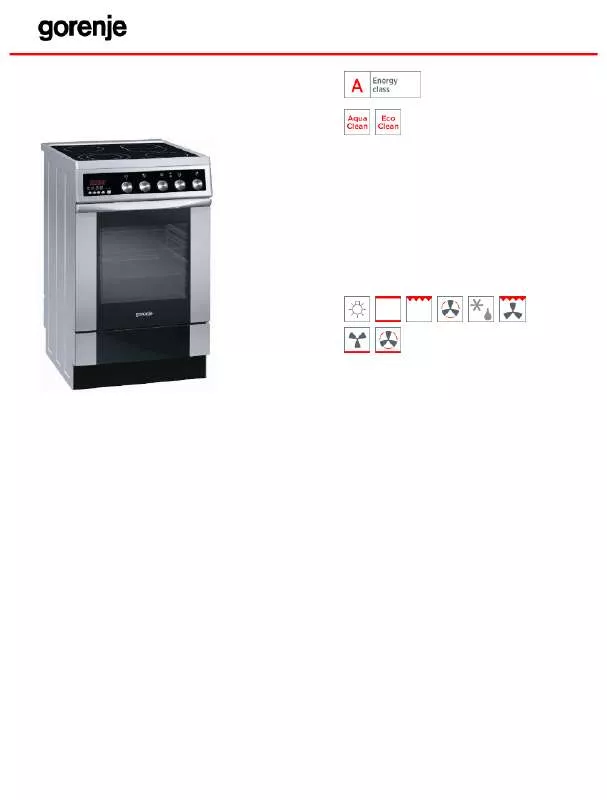 Mode d'emploi GORENJE EC763E