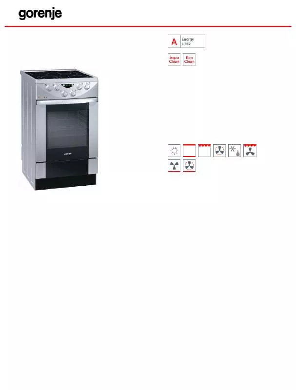 Mode d'emploi GORENJE EC773E