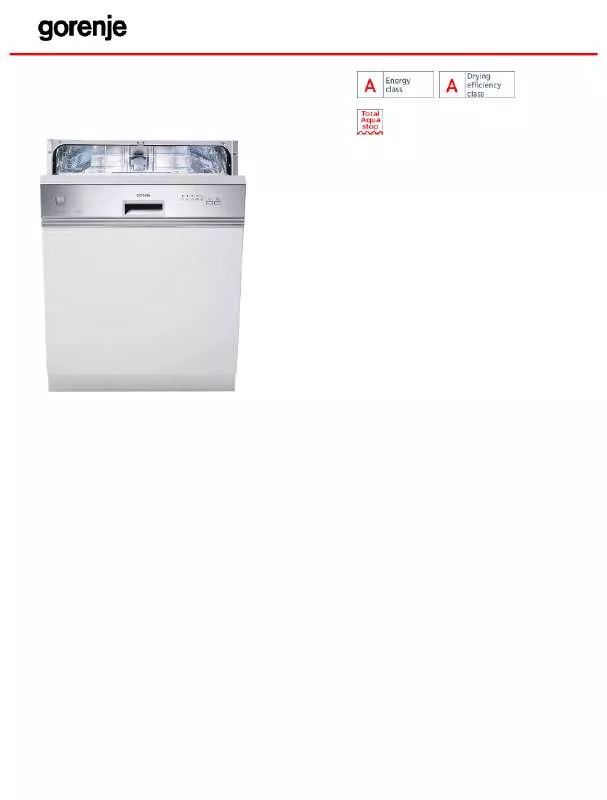 Mode d'emploi GORENJE GI62224X