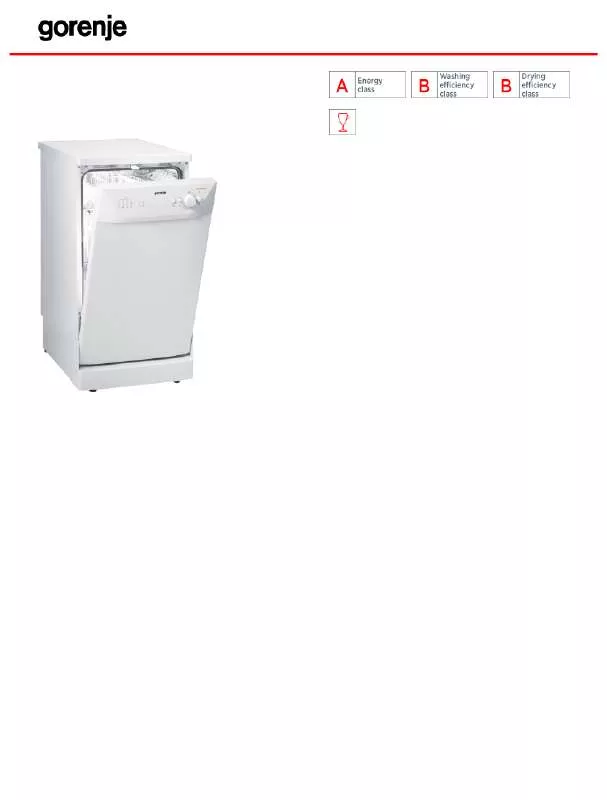 Mode d'emploi GORENJE GS52110BW