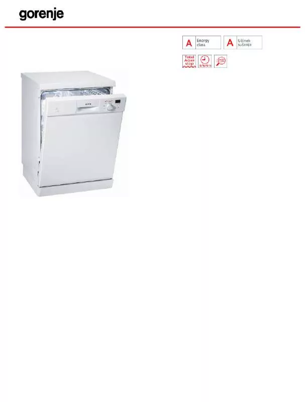 Mode d'emploi GORENJE GS61331W